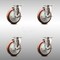 Service Caster 5 Inch 316SS Maroon Polyurethane Wheel Swivel Top Plate Caster Set with Brake SCC-SS31620S514-PPUB-MRN-TLB-4 - alternate 1